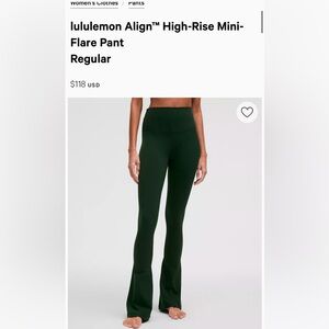 Lululemon Align flare pant